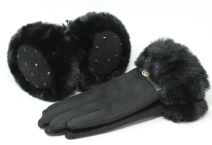 Luxury Earmuff & Glove Set