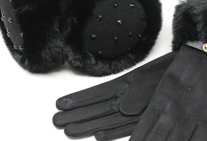 Luxury Earmuff & Glove Set