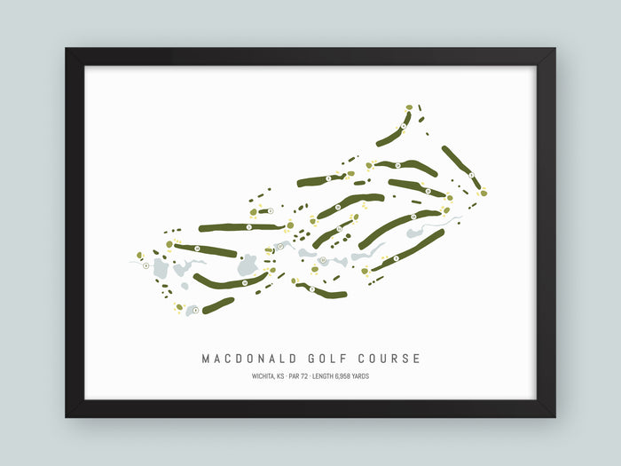 MacDonald-Golf-Course-KS--Black-Frame-24x18-With-Hole-Numbers