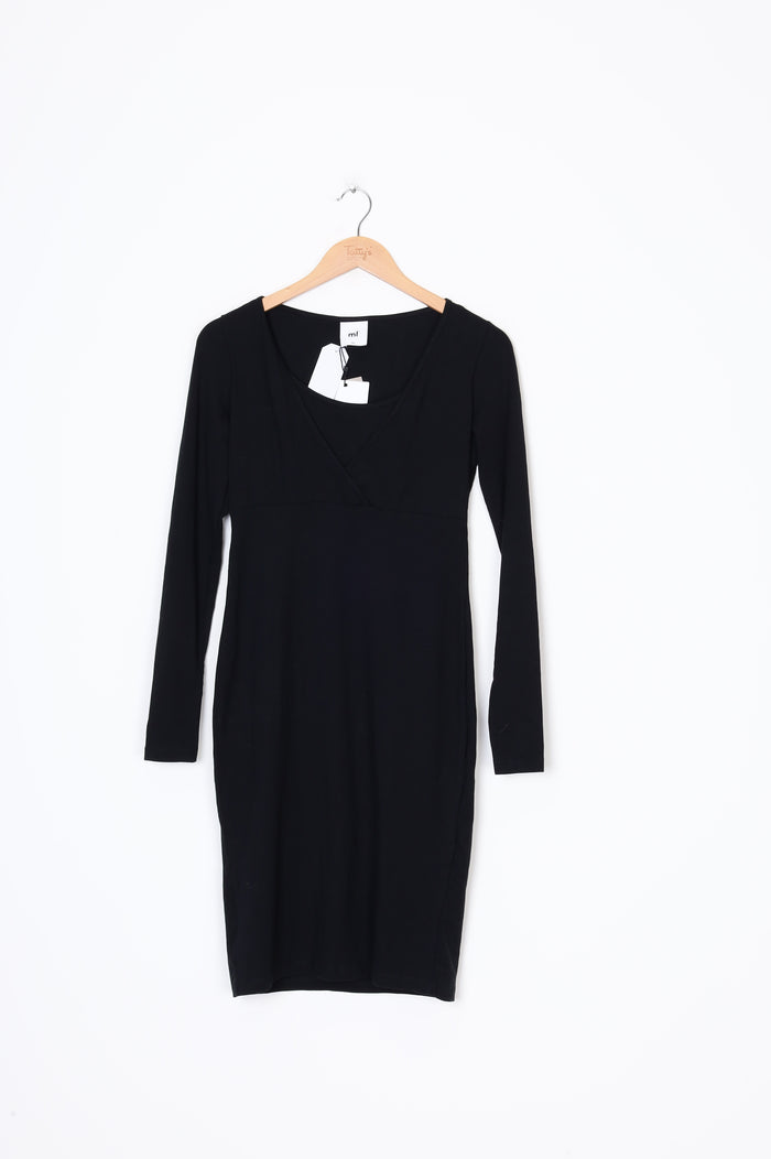 Mamalicious Womens Black Dress Size XS