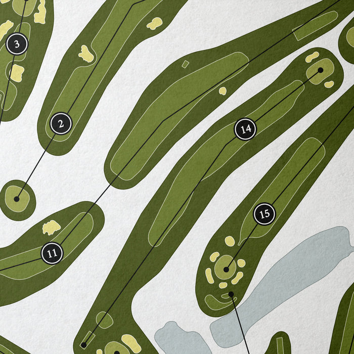 Manchester Country Club | Golf Course Print | Close+Up