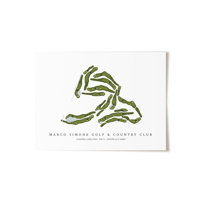 Marco Simone Golf & Country Club | Golf Course Print | Unframed