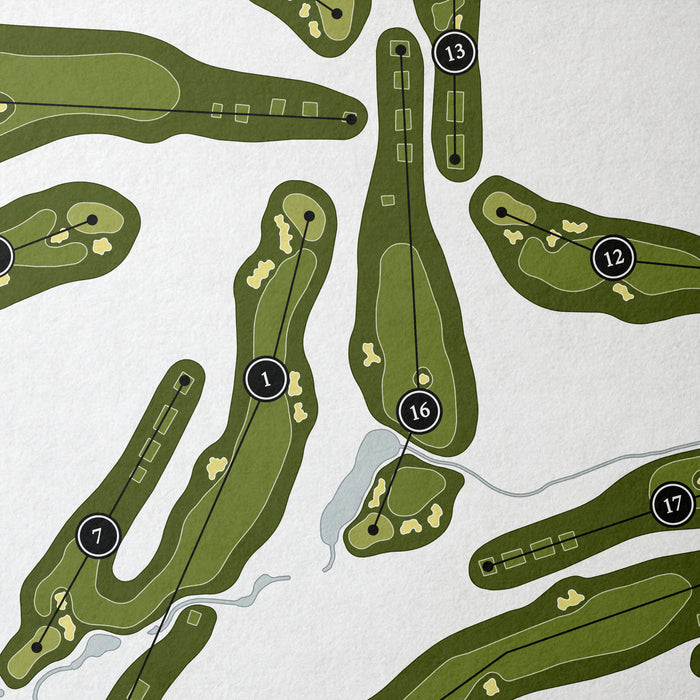 Marco Simone Golf & Country Club | Golf Course Print | Close Up