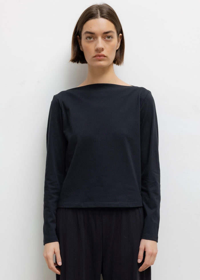 Margo Long Sleeve Boatneck (Black)
