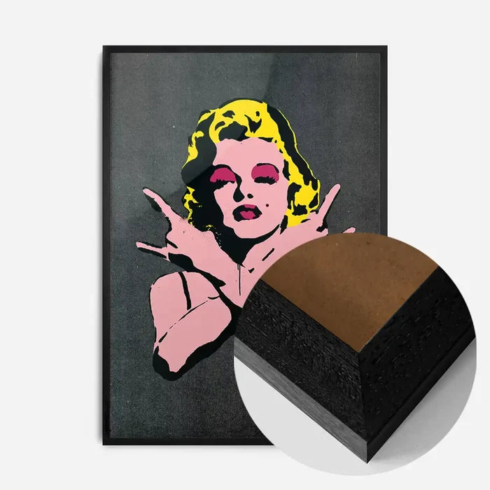 21x30cm | 8¼ x 11¾in / Black Wood Frame