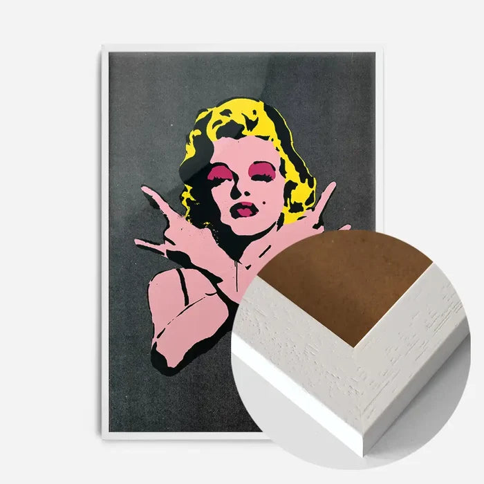 21x30cm | 8¼ x 11¾in / White Wood Frame