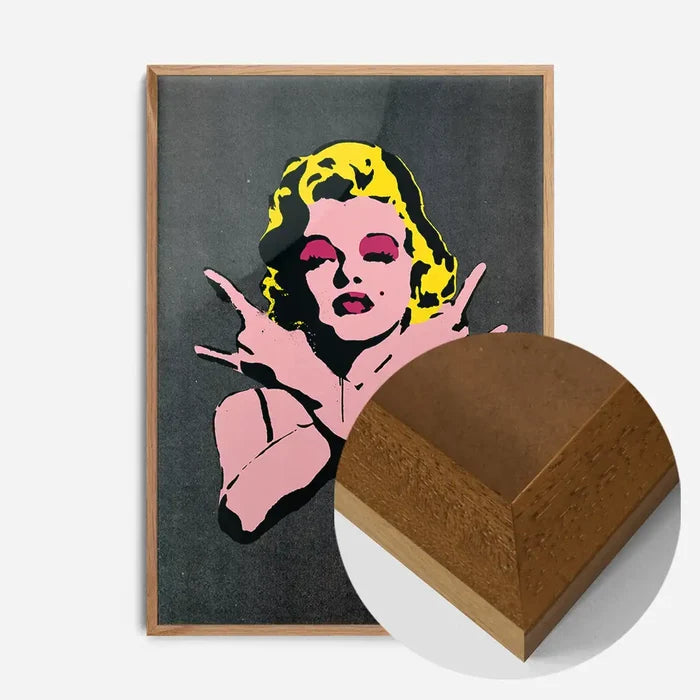 21x30cm | 8¼ x 11¾in / Oak Wood Frame