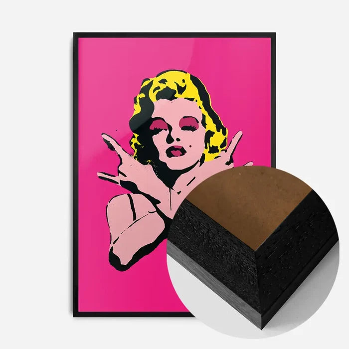 21x30cm | 8¼ x 11¾in / Black Wood Frame