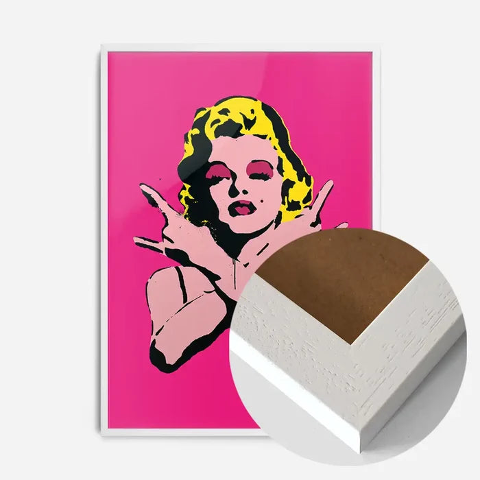 21x30cm | 8¼ x 11¾in / White Wood Frame