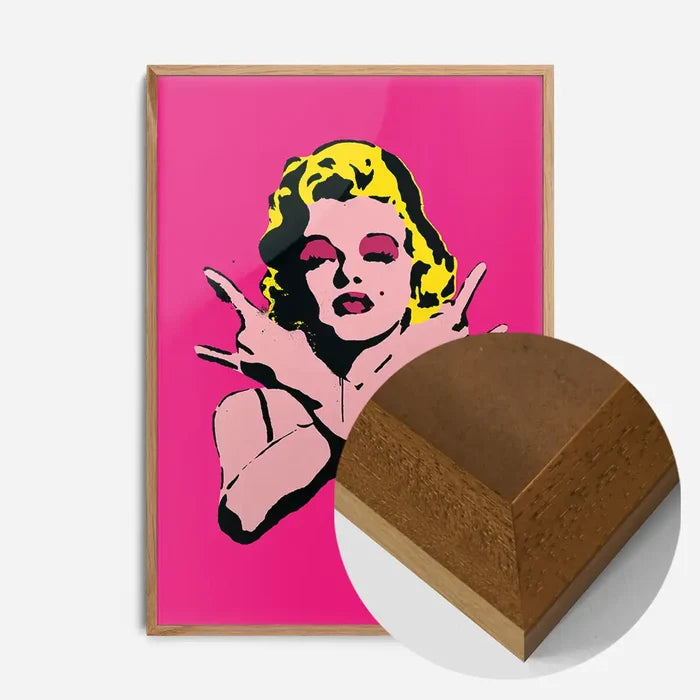 21x30cm | 8¼ x 11¾in / Oak Wood Frame