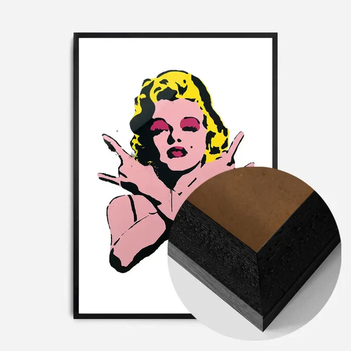 21x30cm | 8¼ x 11¾in / Black Wood Frame