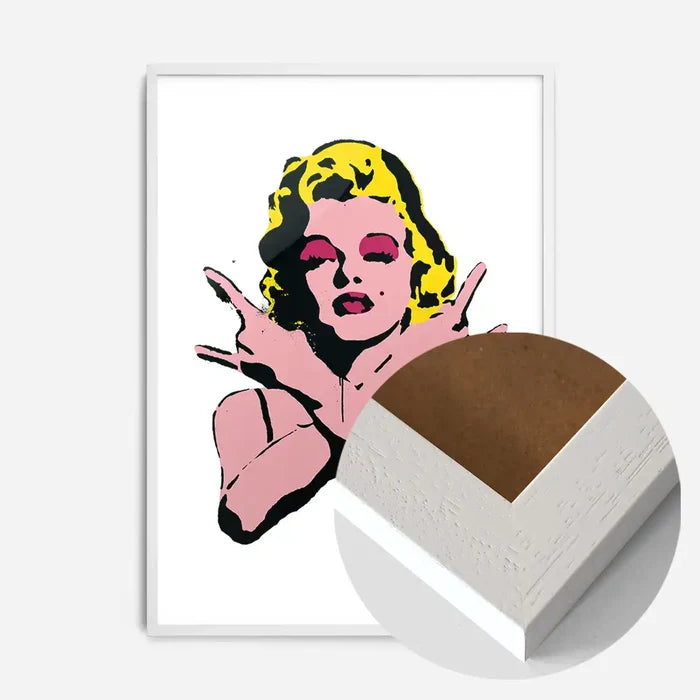 21x30cm | 8¼ x 11¾in / White Wood Frame