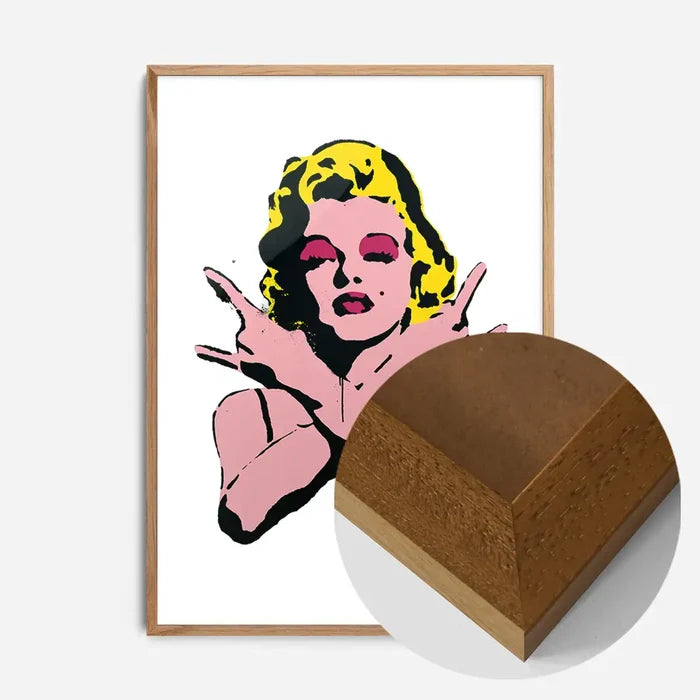 21x30cm | 8¼ x 11¾in / Oak Wood Frame