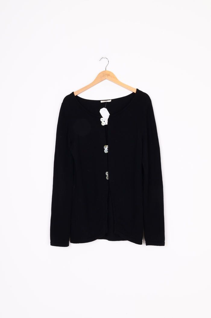 Marle Womens Black Cardigan Size 14
