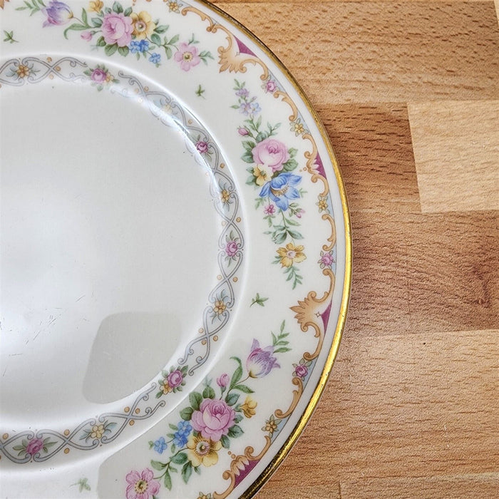 Marlene by Syracuse Bread & Butter 6.25" 4 Plate Set Old Ivory USA Made Ceramic