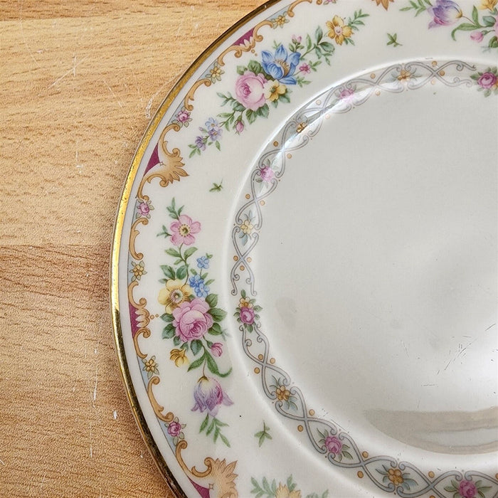 Marlene by Syracuse Bread & Butter 6.25" 4 Plate Set Old Ivory USA Made Ceramic