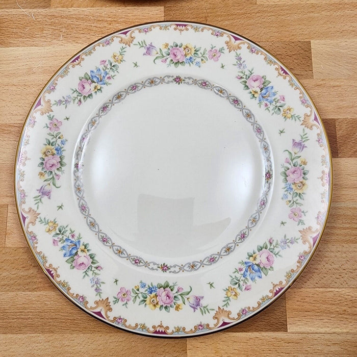 Marlene by Syracuse Dinner Plate 9 3/4" Set of 2 Ceramic Old Ivory Made In USA