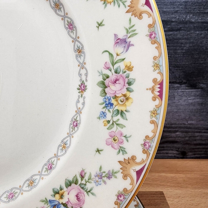 Marlene by Syracuse Dinner Plate 9 3/4" Set of 2 Ceramic Old Ivory Made In USA