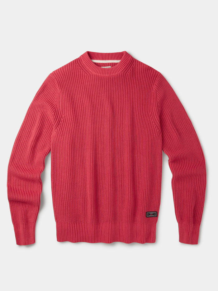 Aubin Pink Martin Cotton Ribbed Crew Neck | Crew Neck