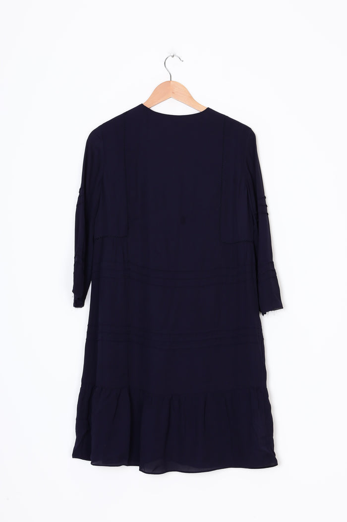 Massimo Dutti Womens Blue Dress Size 38