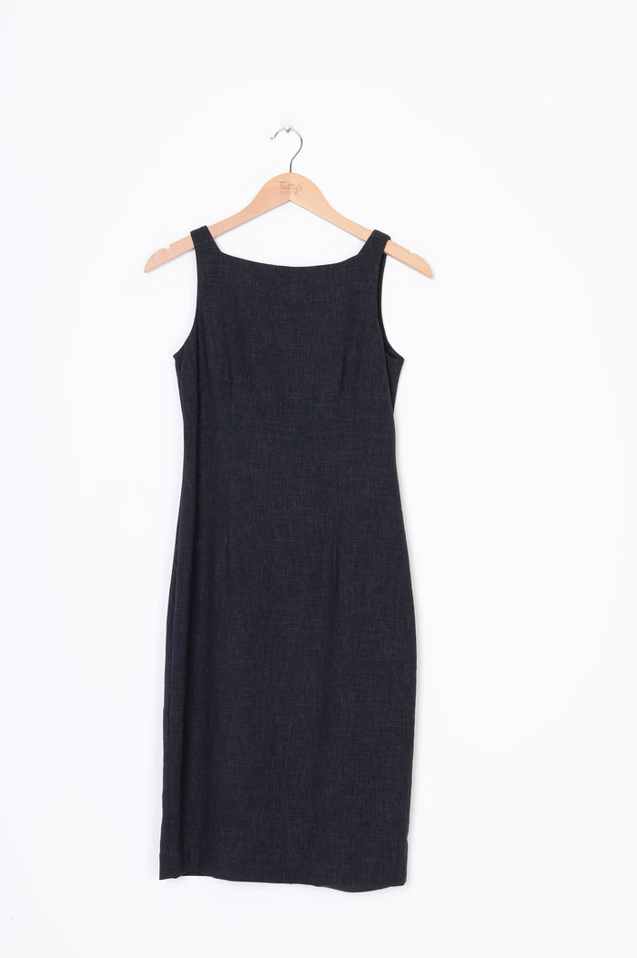 Max - Vintage Womens Grey Dress Size 8