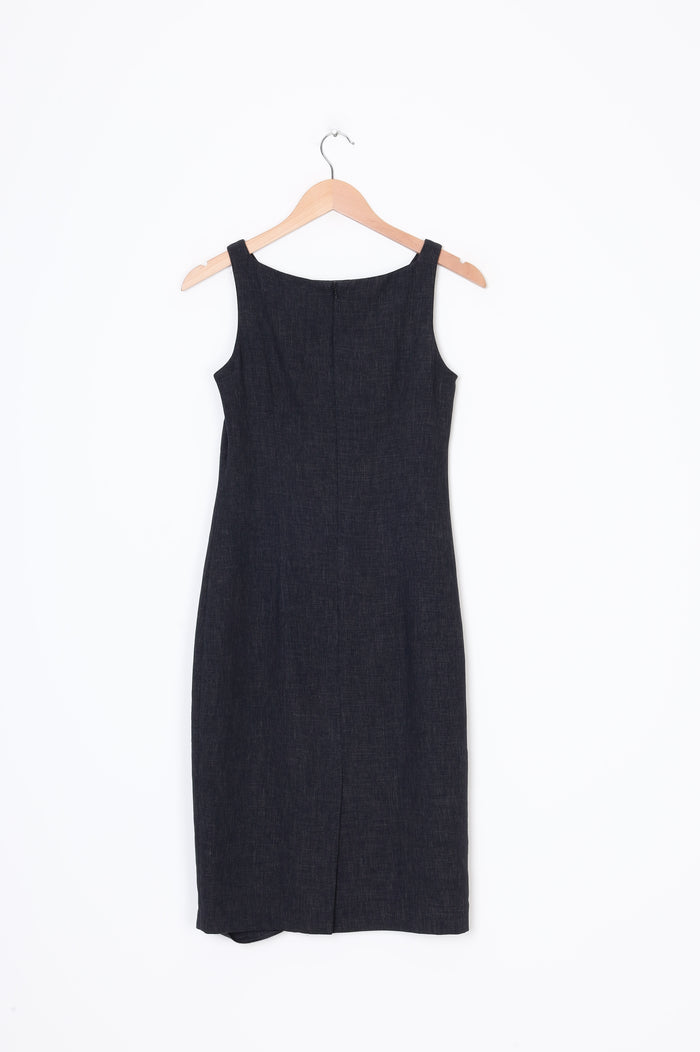 Max - Vintage Womens Grey Dress Size 8