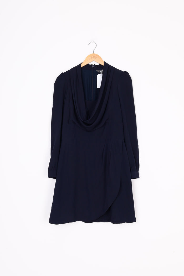 Max Womens Blue Dress Size 10