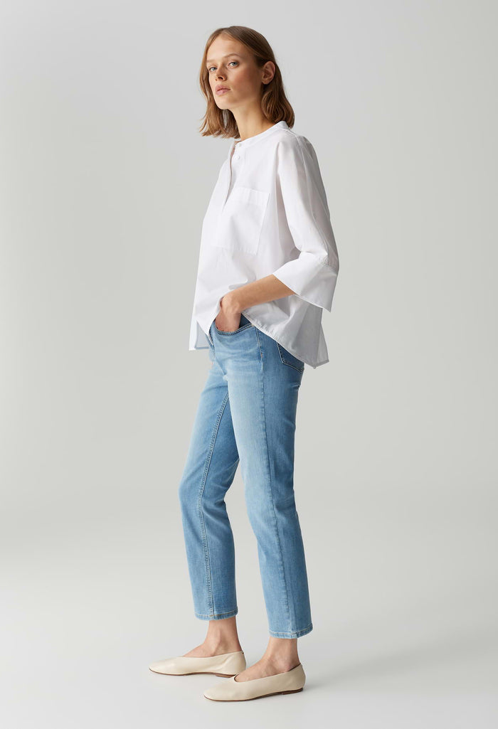 Melly Base Mid Rise Straight Jeans