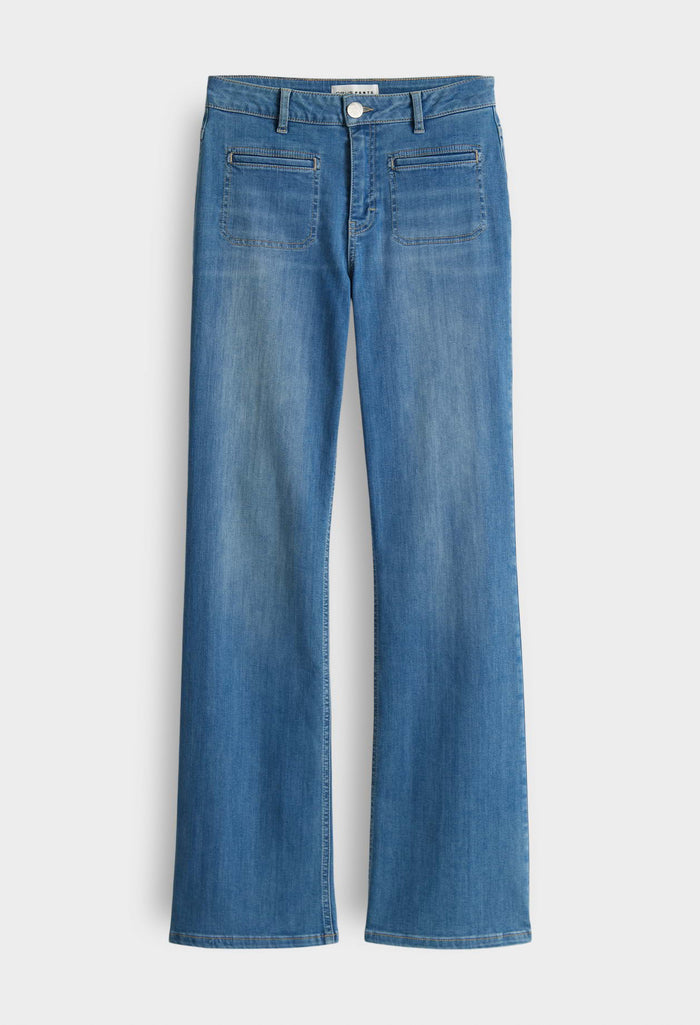 Melly Fresh Mid Rise Flared Jeans