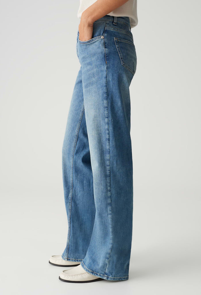 Melly Modern Mid Rise Wide Leg Jeans