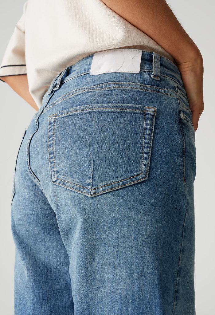Melly Modern Mid Rise Wide Leg Jeans