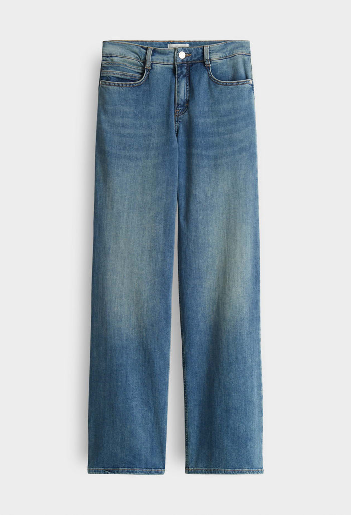 Melly Modern Mid Rise Wide Leg Jeans