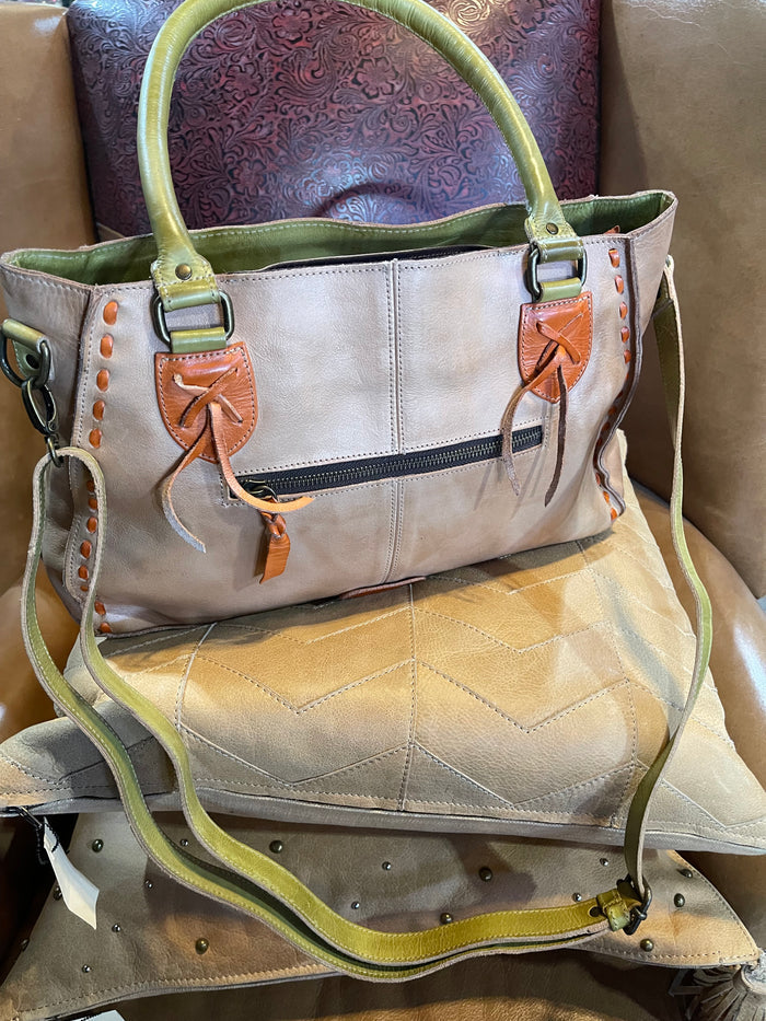 Melon Rustic Rockababy Satchel