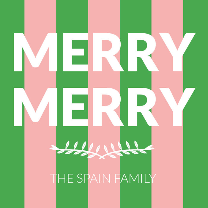 Merry Merry Pink and Green