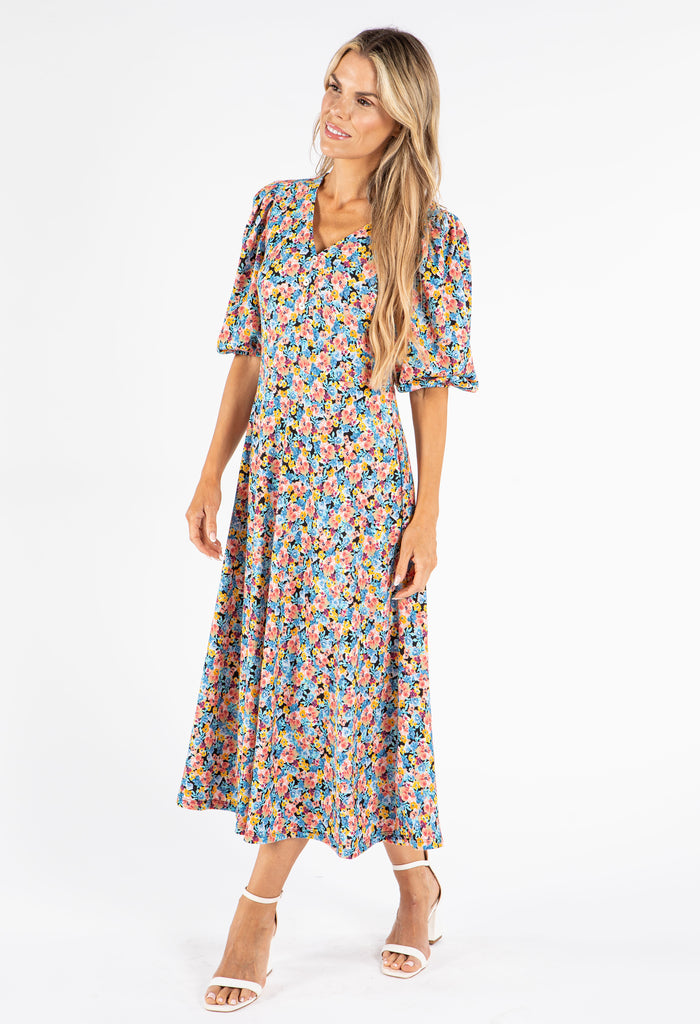 Miami Floral Print Dress
