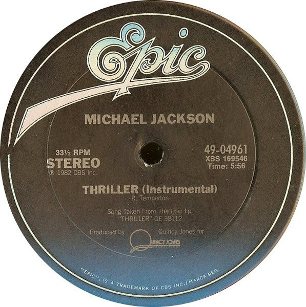 Michael Jackson - Thriller (12", Single) [US] 1st