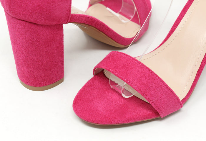 Microfibre Block Heel