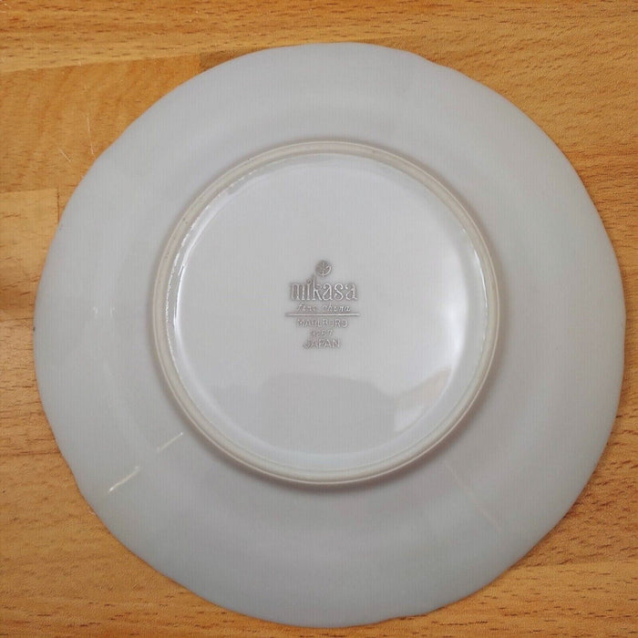 Mikasa Marlboro Platinum Footed Tea Cup & Saucer Set of 4 Fine China Japan 9267