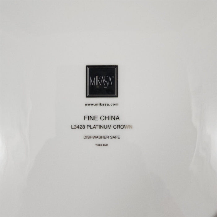 Mikasa Platinum Crown Salad Plate Set of 2 White Tableware 8 1/4" L3428