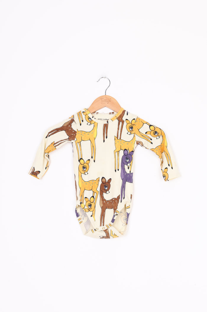Mini Rodini Kids Yellow Jumpsuit Size 2 YO