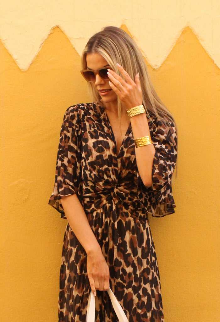 Mini Statement Gold Cuff