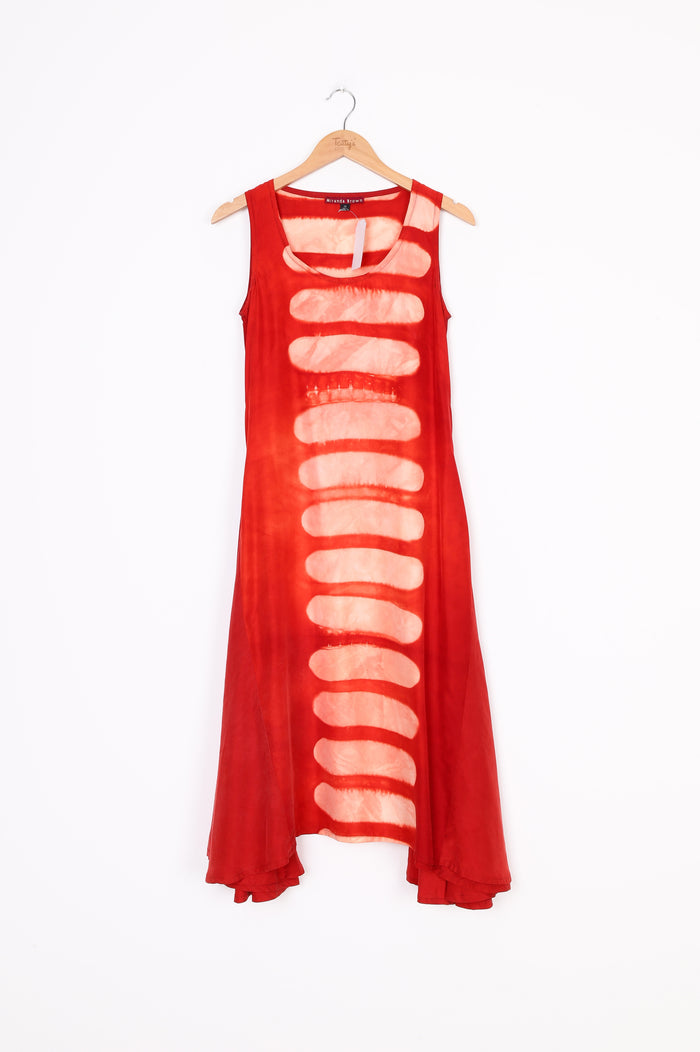 Miranda Brown Womens Red Dress Size 10