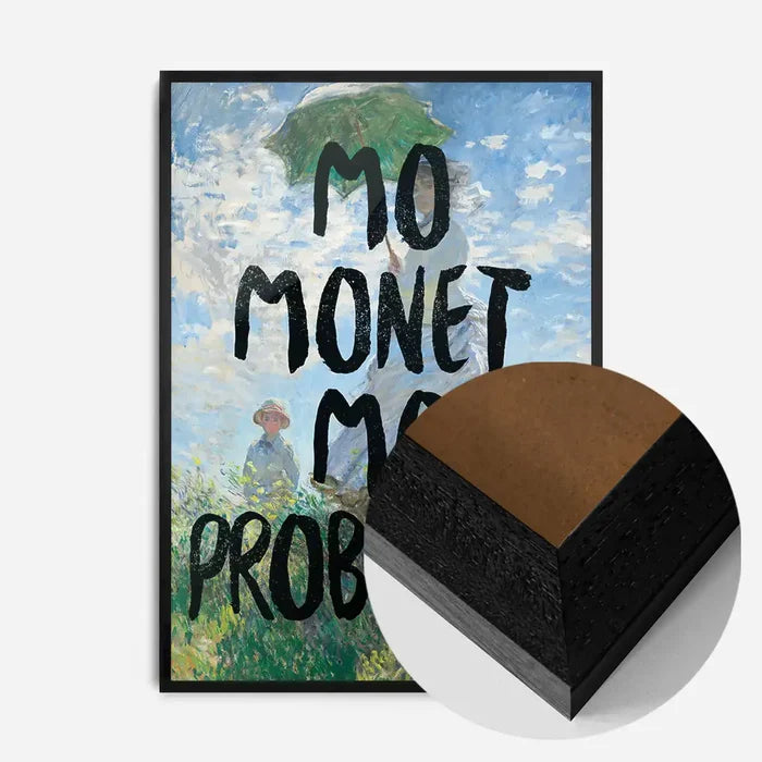 21x30cm | 8¼ x 11¾in / Black Wood Frame