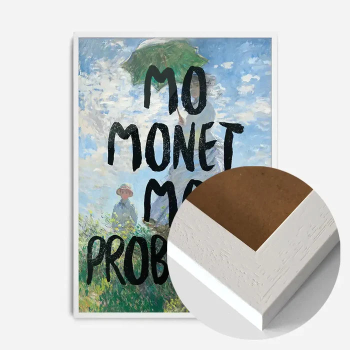 21x30cm | 8¼ x 11¾in / White Wood Frame