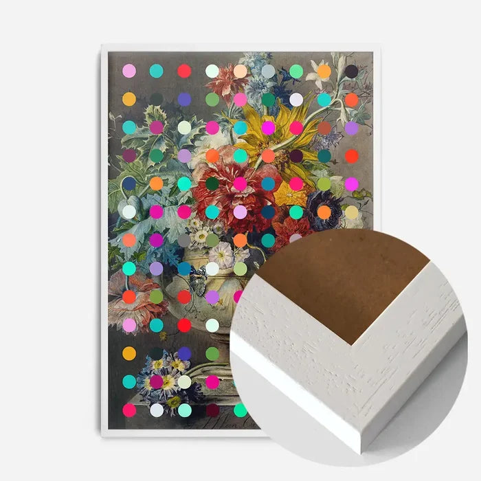 21x30cm | 8¼ x 11¾in / White Wood Frame