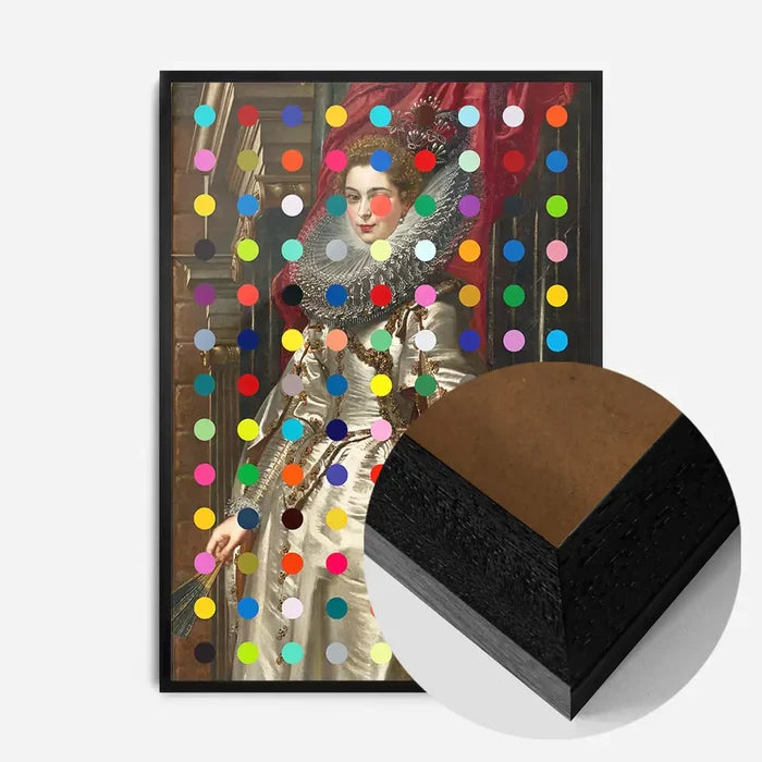 21x30cm | 8¼ x 11¾in / Black Wood Frame