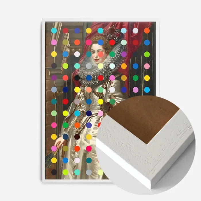 21x30cm | 8¼ x 11¾in / White Wood Frame