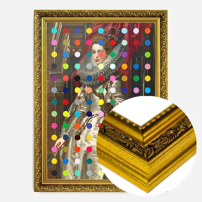 21x30cm | 8¼ x 11¾in / Gold Ornate Frame