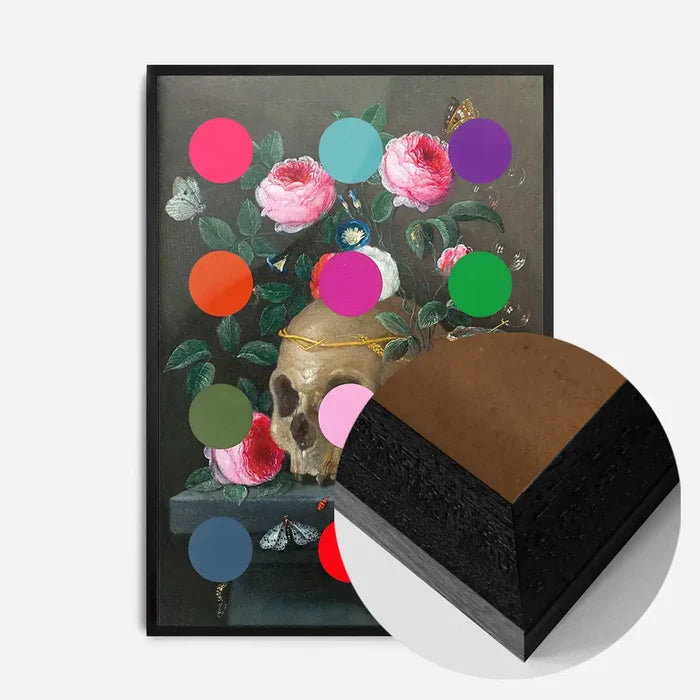21x30cm | 8¼ x 11¾in / Black Wood Frame