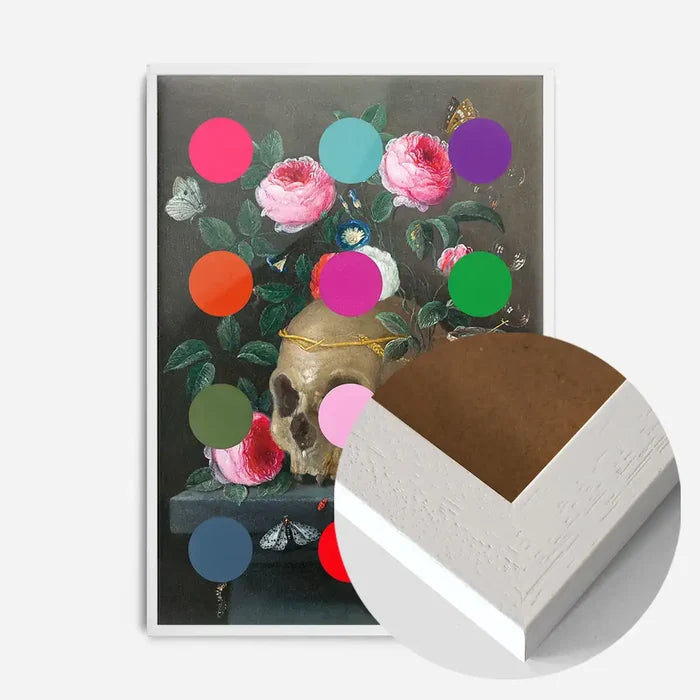 21x30cm | 8¼ x 11¾in / White Wood Frame